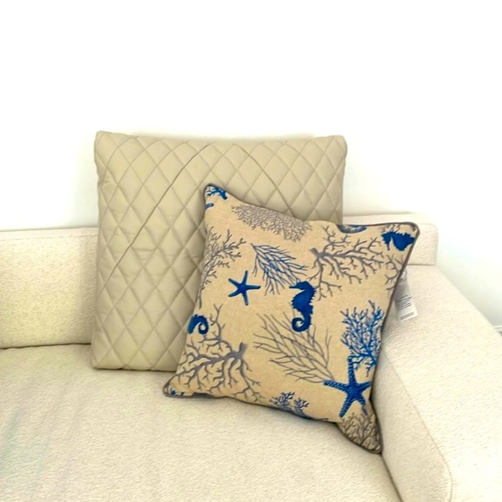 NWT Handpainted Pillow